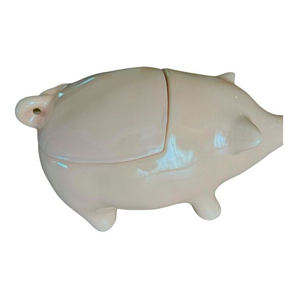 Rae Dunn Canister OINK Pink Pig Cookie Jar Lid Farmhouse Rustic HTF New 2022 - Picture 6 of 15